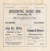 Breckenridge Savings Bank, Judge Wm. McAfee, Chapman & Burgess, Caldwell County 1907 McGlumphy